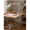 Image 1 : LED Magnifying Floor and Table Clamp Lamp