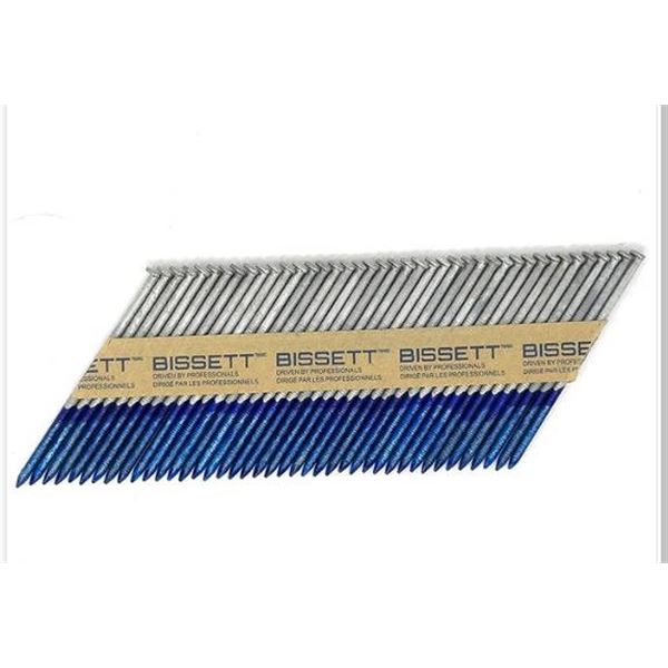 Bissett 3-1/4" x .120" Ring Shank Nails, 1500 Ct