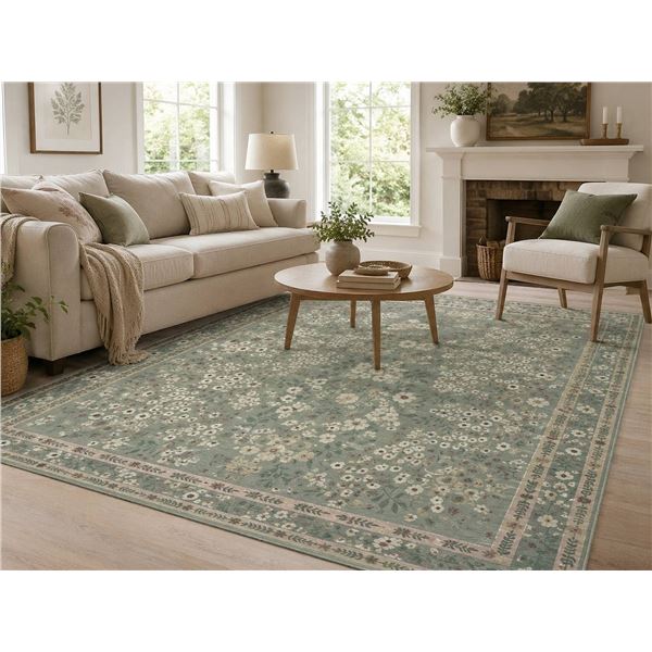 Wyatt & Ash Machine Washable Area Rug 63x89 in