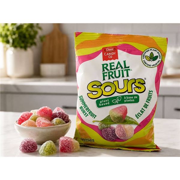 Candy Co. Real Fruit Sours Gummies 12 x 180g