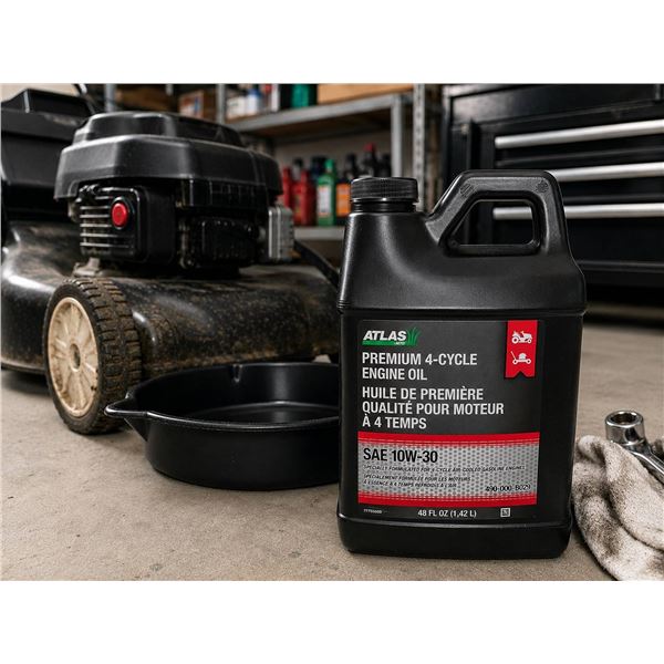Atlas SAE 10W-30 4-Cycle Engine Oil, 6 x 1.42L