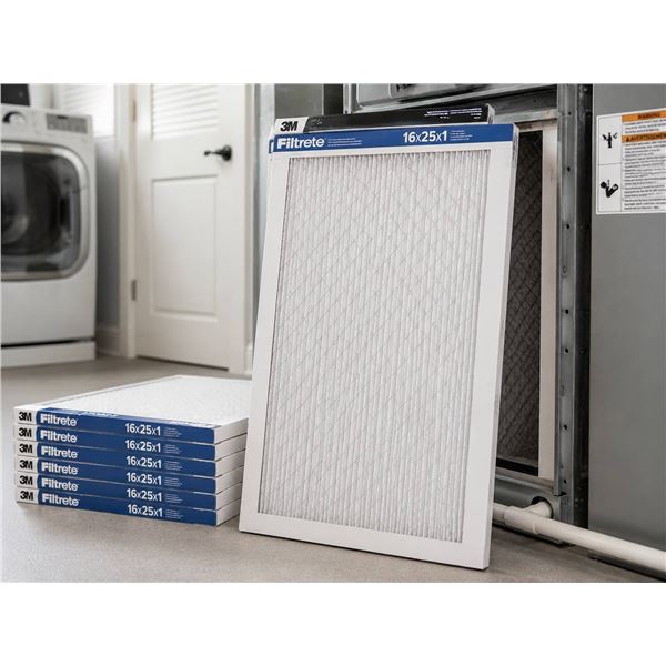 Lot Of 6, 3M Filtrete 16x25x1 Air Filters