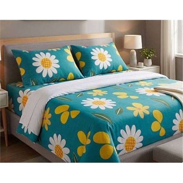 Comfy Bamboo World 4-Piece Queen Sheet Set