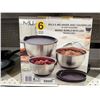 Image 2 : MIU Stainless Steel Mixing Bowls With Lids Set