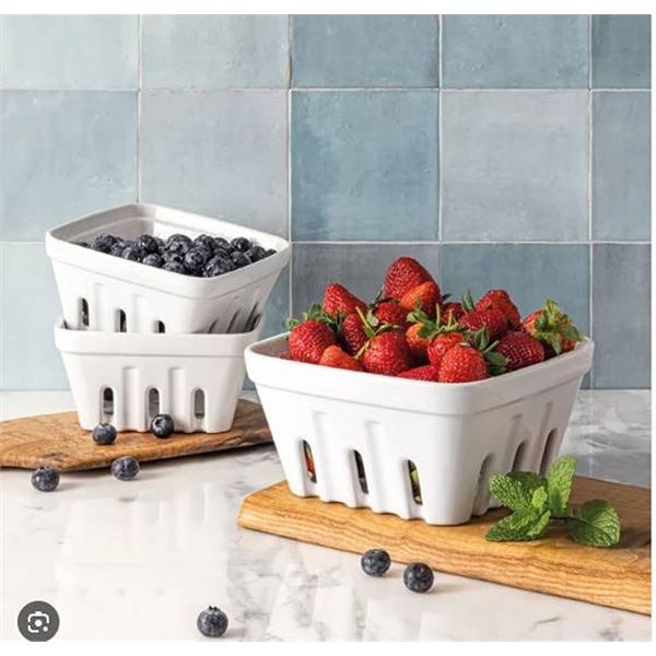 Over&back Multipurpose Stoneware Baskets Set