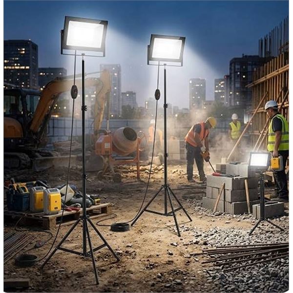 LED Work Light with Tripod Stand 2Pc