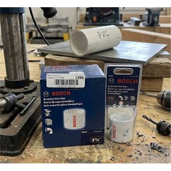Bosch Bi-Metal Hole Saw Set, 3 7/8" and 1 7/8"
