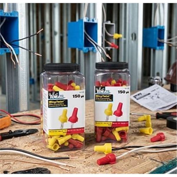 Ideal WingTwist Wire Connectors, 4 Jars x 150