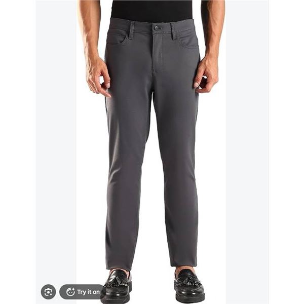 Calvin Klein Men's Pants W38 L30 Stretch - grey