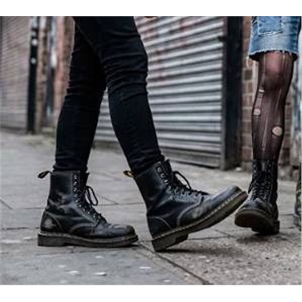 Prospector Black Leather Boots Size 8/10