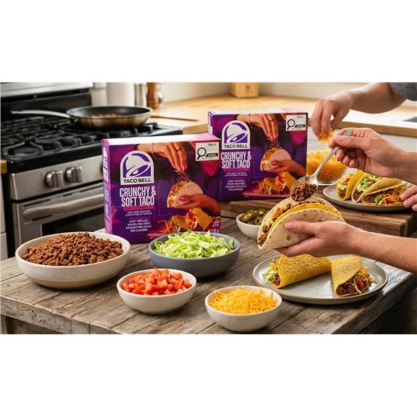 Taco Bell Crunchy & Soft Taco Kit, 5 x 370g