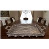 Image 1 : Rectangular Ornate Silver-Plated Serving Tray
