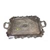 Image 2 : Rectangular Ornate Silver-Plated Serving Tray