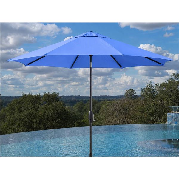 Outdura 10 Ft Blue Market Umbrella