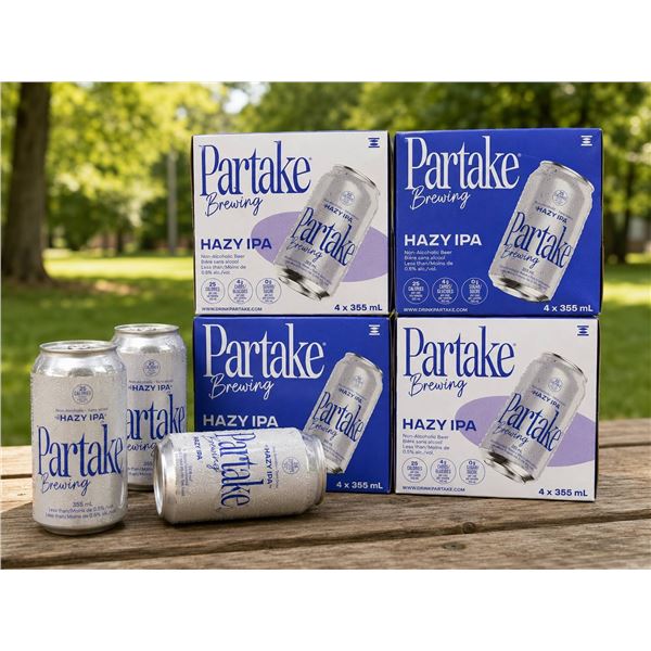 Partake Brewing Hazy IPA Non-Alcoholic Beer 16 x 355mL