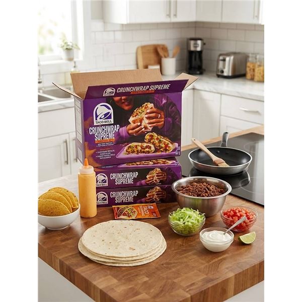 Taco Bell Crunchwrap Supreme Cravings Kit, 3 x 642g