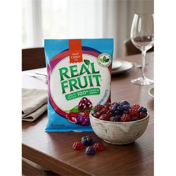 Dare Candy Co Real Fruit Plant-Based Gummies, 12 x 180g