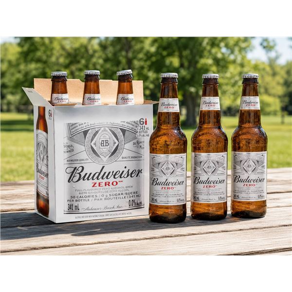 Budweiser Zero 0.0%, 6 x 341mL