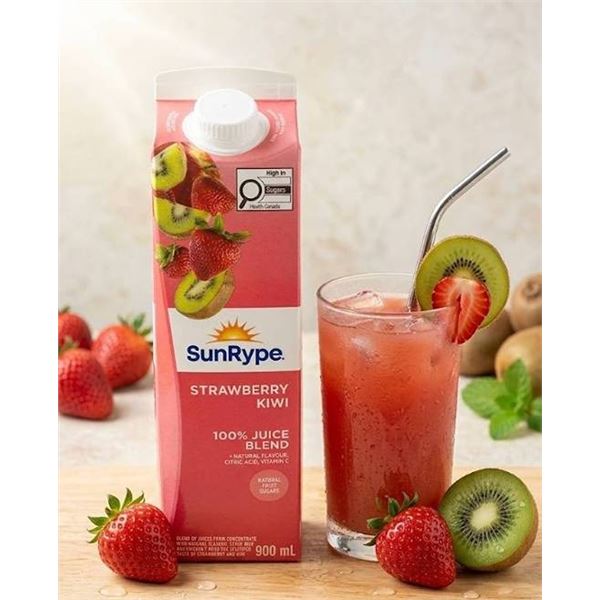 SunRype Strawberry Kiwi Juice, 12 x 900ml
