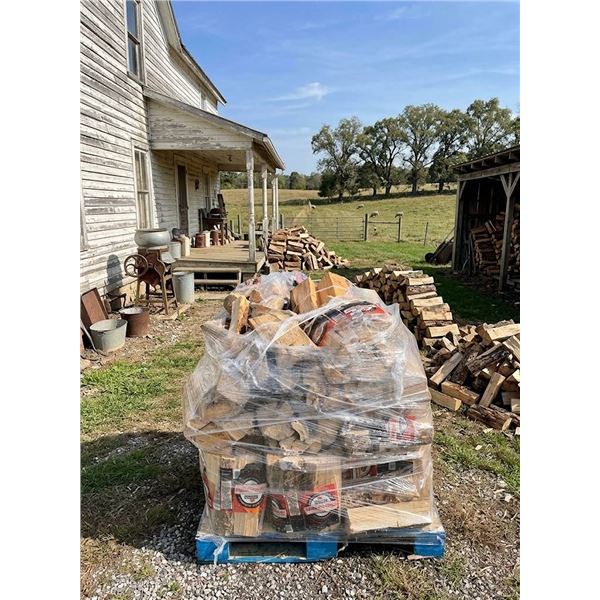 Pallet of Firemaster Premium Packaged Firewood