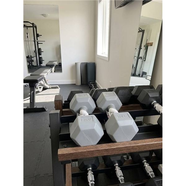 Pallet Lot of 72 Sets of EXGO 15lb Hex Dumbbells