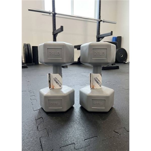 Pallet Lot of 36 Sets of EXGO 20lb Hex Dumbbells