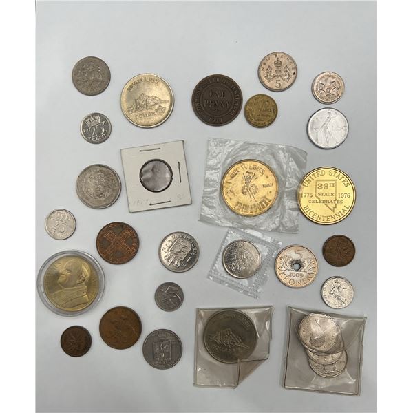 World and US Coin Collection Lot APPROX 25 pieces