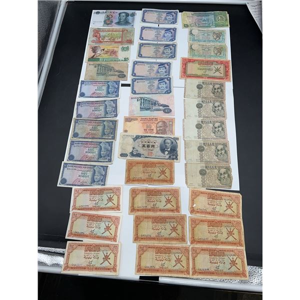 International Banknote Collection Assortment- APPROX 36