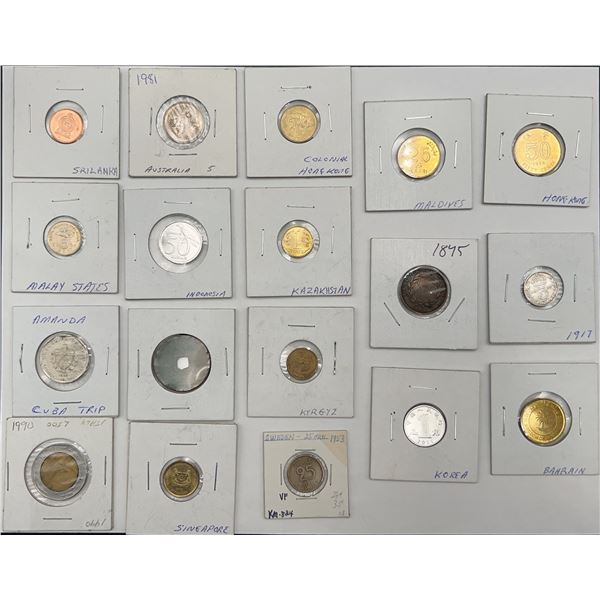 World Coin Collection Assortment, 16 Coins