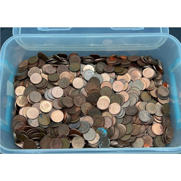 Bulk Lot of Canadian One Cent Coins