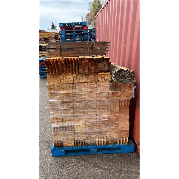 Pallet Lot of Assorted Sizes of Wood Lath