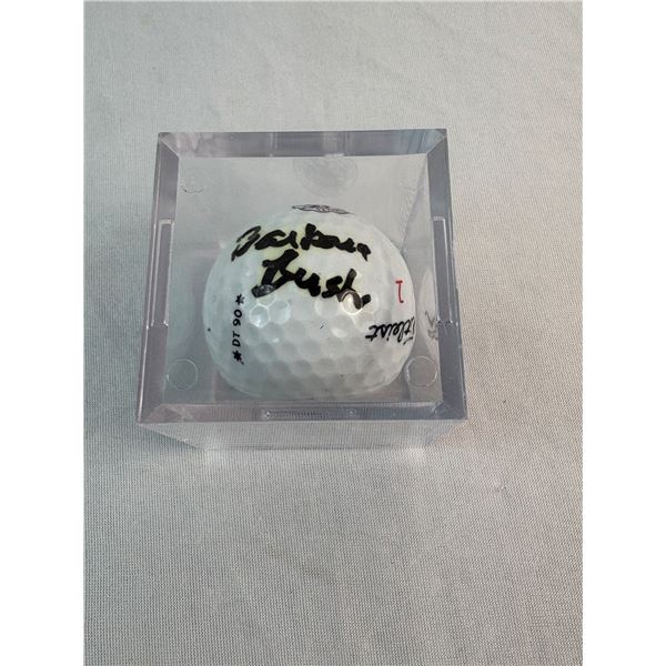 Barbara Bush Autographed Golf Ball