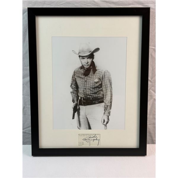 Signed Audie Murphy Poster