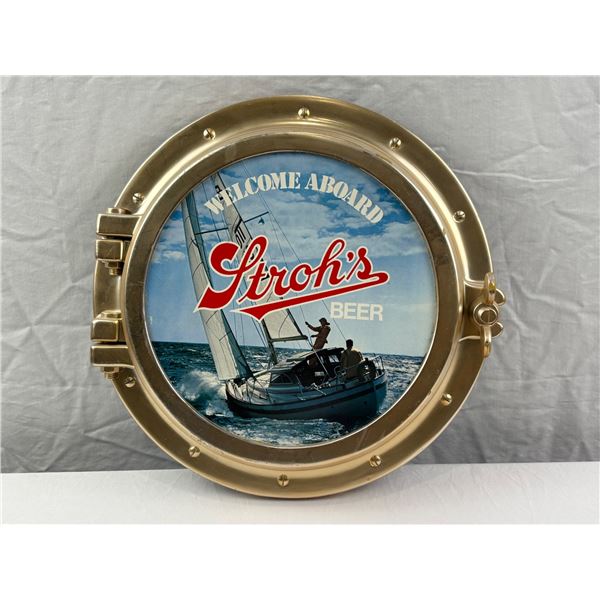 Stroh's Brewery Beer Bar Sign