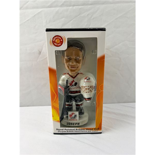 Team Canada Hand Painted Bobble Head Doll
