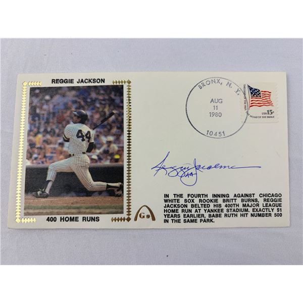 Reggie Jackson Autographed Envelope