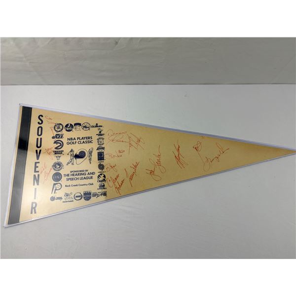 Autographed NBA Players Golf Classic Pennant