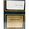 Image 2 : Autographed John Wayne Album Page