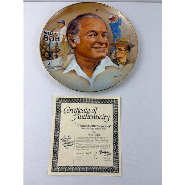 "Thanks for the Memories" Bob Hope Tribute Plate
