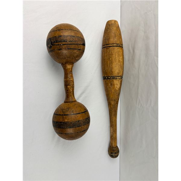 Vintage Wooden Exercise Items