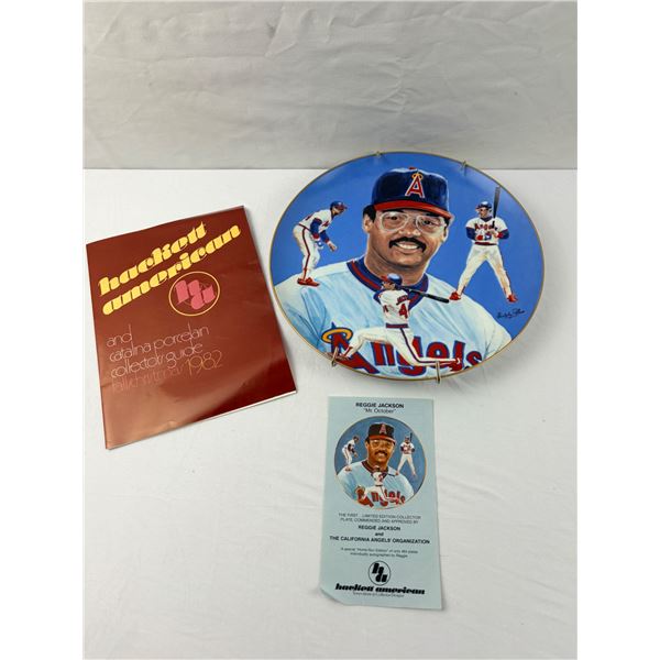 Reggie Jackson "Mr.October" Plate