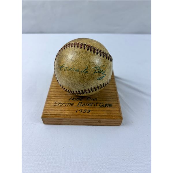 Conrado Perez Autographed Baseball