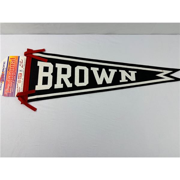 "Brown" Wool Felt Pennant