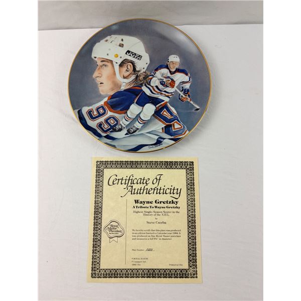 Wayne Gretzky Tribute Plate