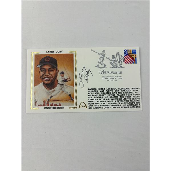 Autographed Larry Doby Envelope