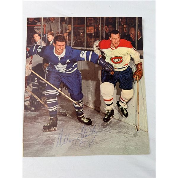 NHL Photo Autographed by Allan Stanley