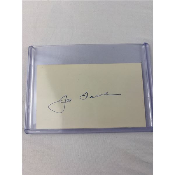 Joe Torre Autograph