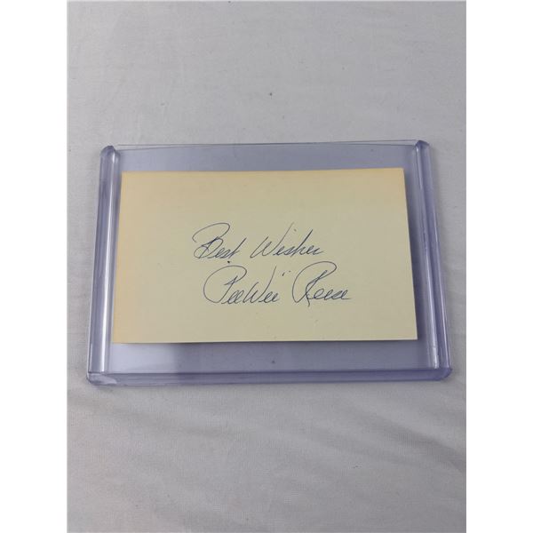 Pee Wee Reese Autograph