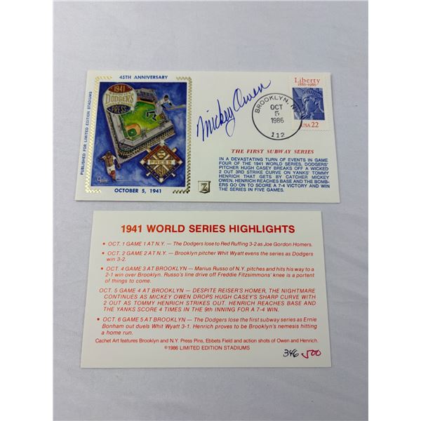 The First Time Subway Series 45th Anniversary Autograph