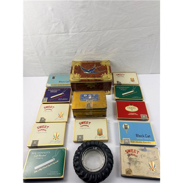 Vintage Tobacco Tins and Smoking Accessories